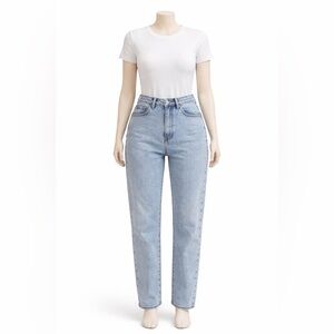 Vintage Wash Straight Leg Jeans Size 30‎ size US 8/10 High Rise Denim TGLA